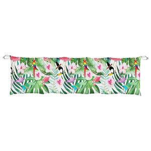 Bänkdynor för trädgården 2 st flerfärgade oxfordtyg