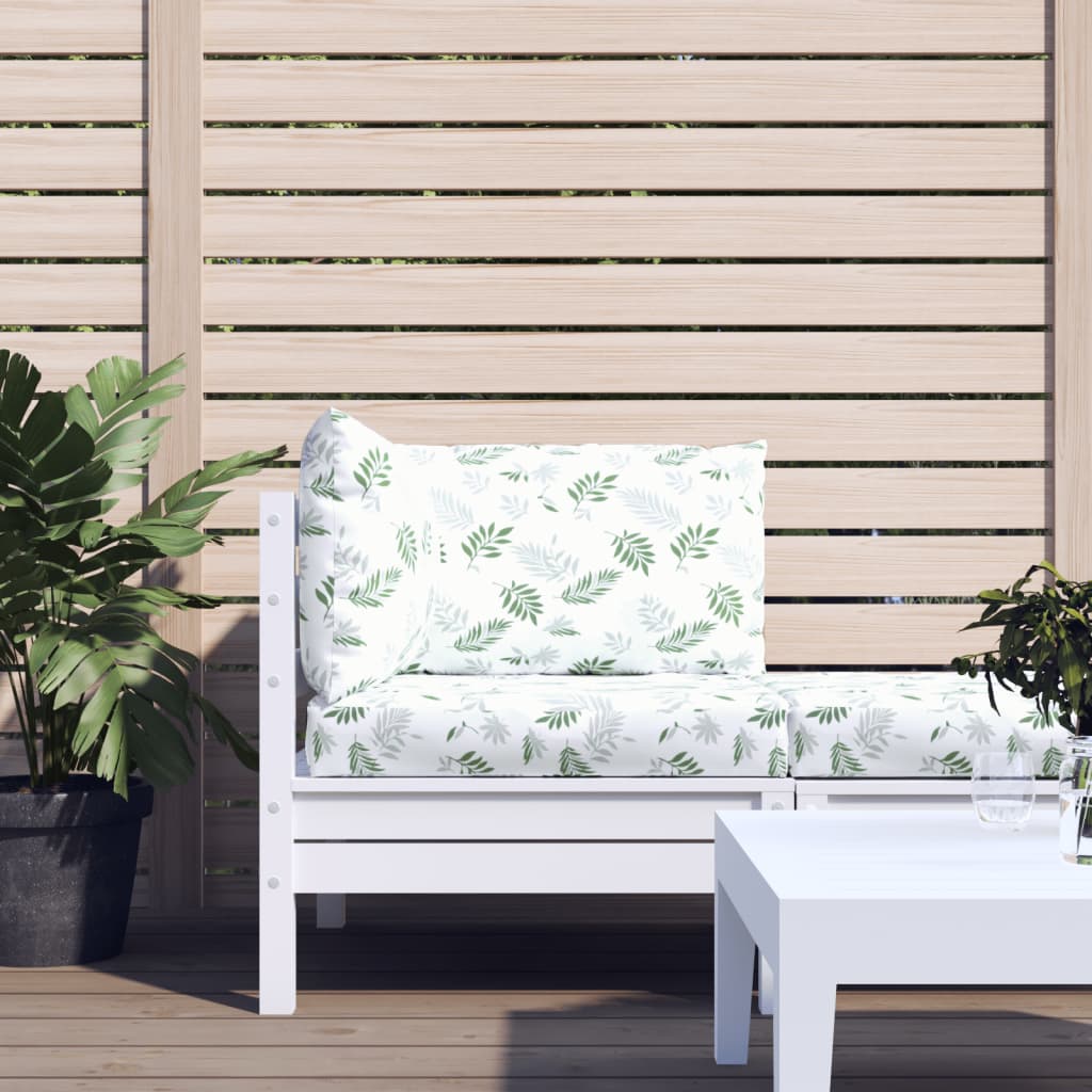 Dynor till pallsoffa 3 st bladmönster Oxford-tyg