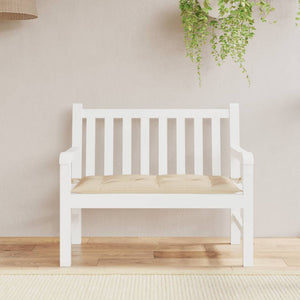 Bänkdyna för trädgården beige 110x50x7 cm oxfordtyg