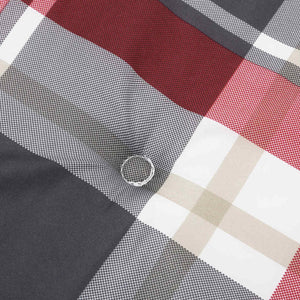 Stolkuddar Rutig 2 pcs Röd Rutig 58 x 77 x 4,5 cm Oxford Tyg