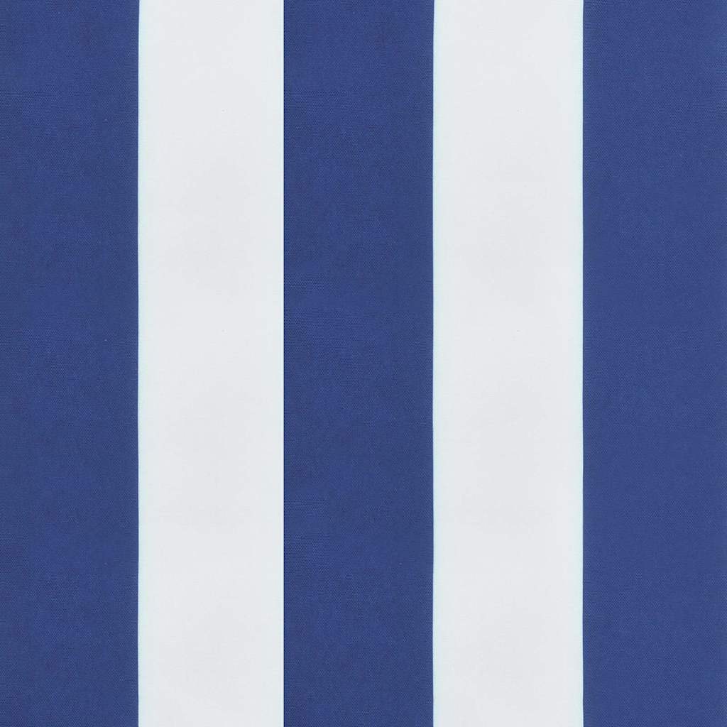 Stolsdynor med hög rygg 4 st blå&vit randig oxfordtyg