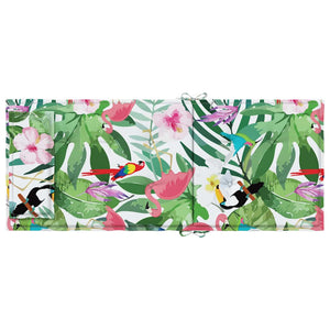 Stolsdynor för stolar med hög rygg 4 st flerfärgad oxfordtyg