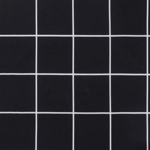 Stolsdynor för däckstolar 2 st svartrutig oxfordtyg