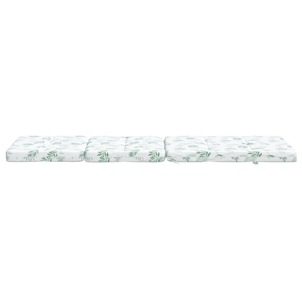 Stolsdynor för däckstolar 2 st bladmönster oxfordtyg