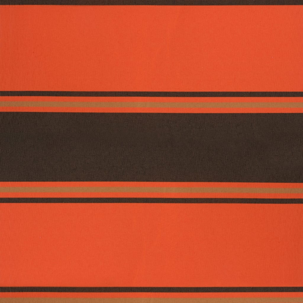 Automatisk infällbar markis orange och brun 3,5x2,5 m