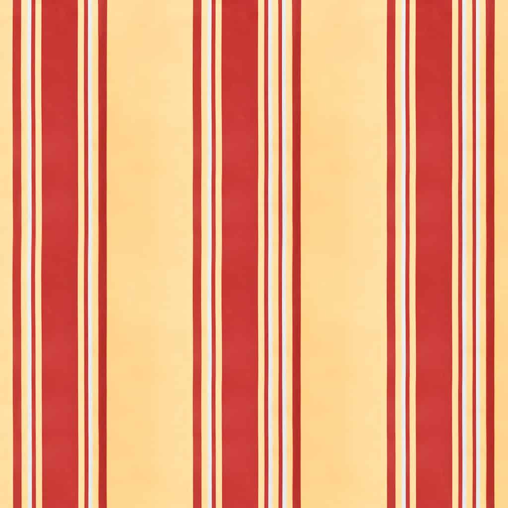 Markis infällbar gul och vit 3x2,5 m tyg&aluminium