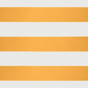 Markis infällbar gul och vit 3,5x2,5 m tyg&aluminium