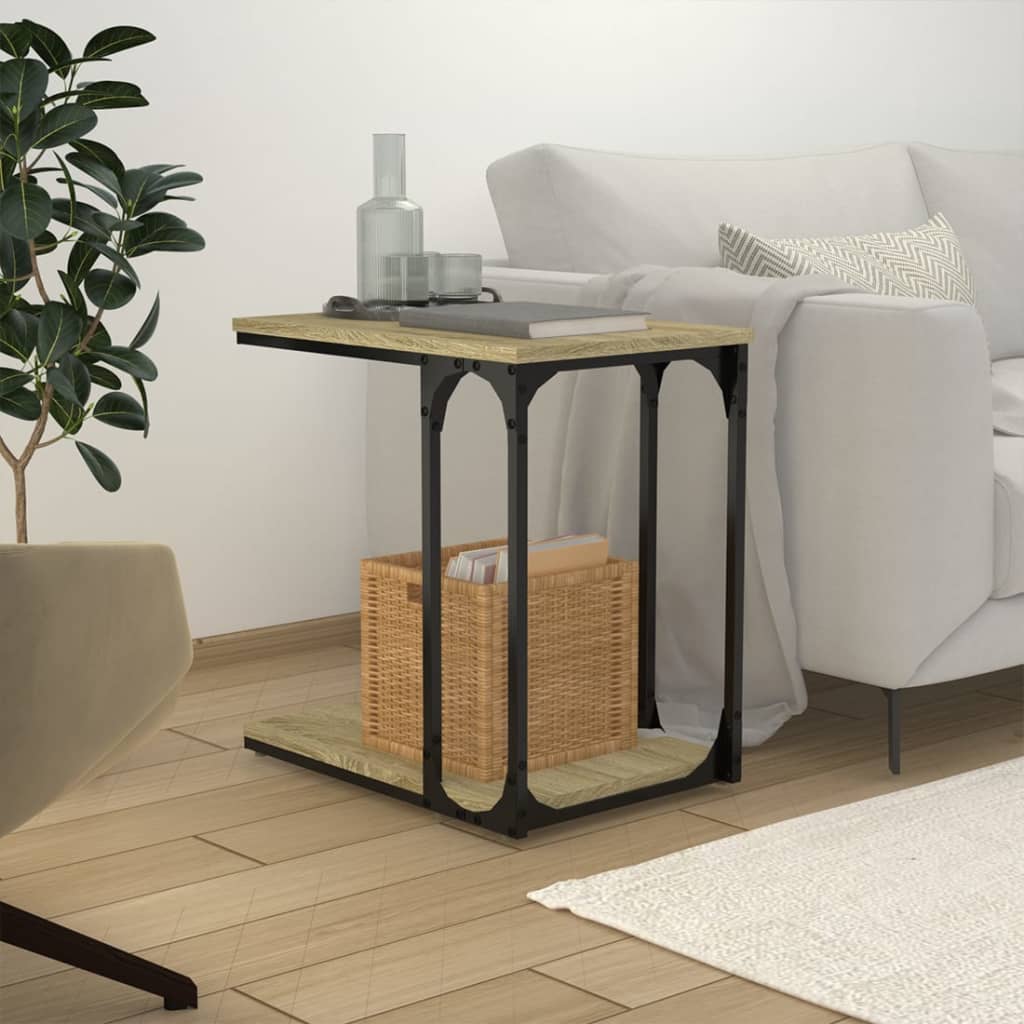 Sidobord sonoma-ek 50x35x52 cm konstruerat trä