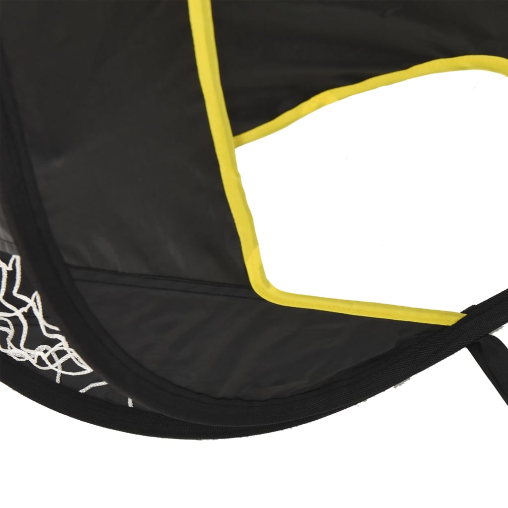 Fotbollsmål med skottduk 120x80x80 cm polyester