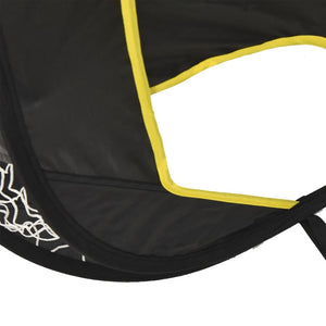 Fotbollsmål med skottduk 120x80x80 cm polyester