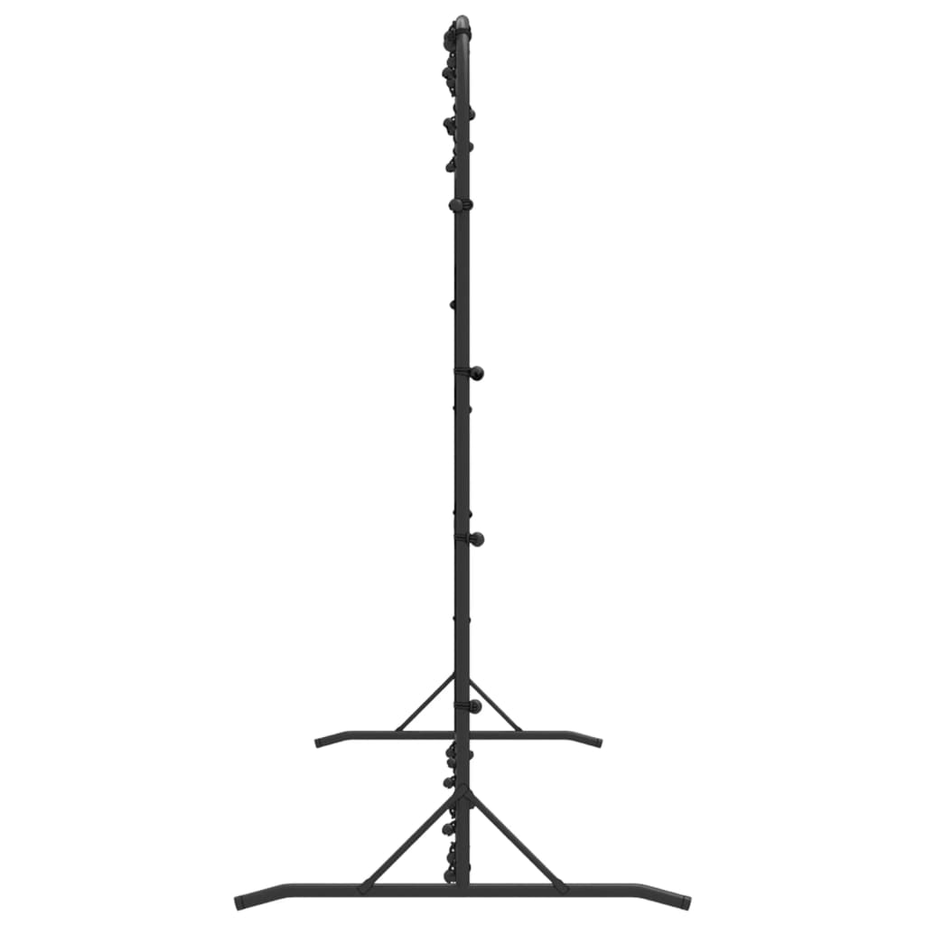 Fotbollsnät med rebounder svart 366x90x183 cm HDPE