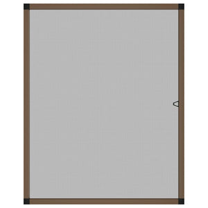 Insektsnät för fönster brun 100x120 cm