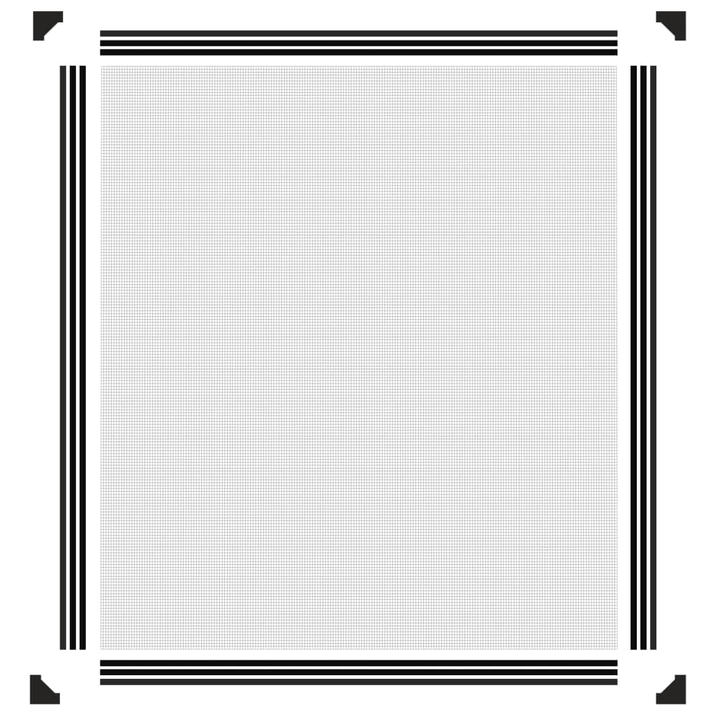 Magnetiskt insektsnät för fönster antracit 130x150 cm