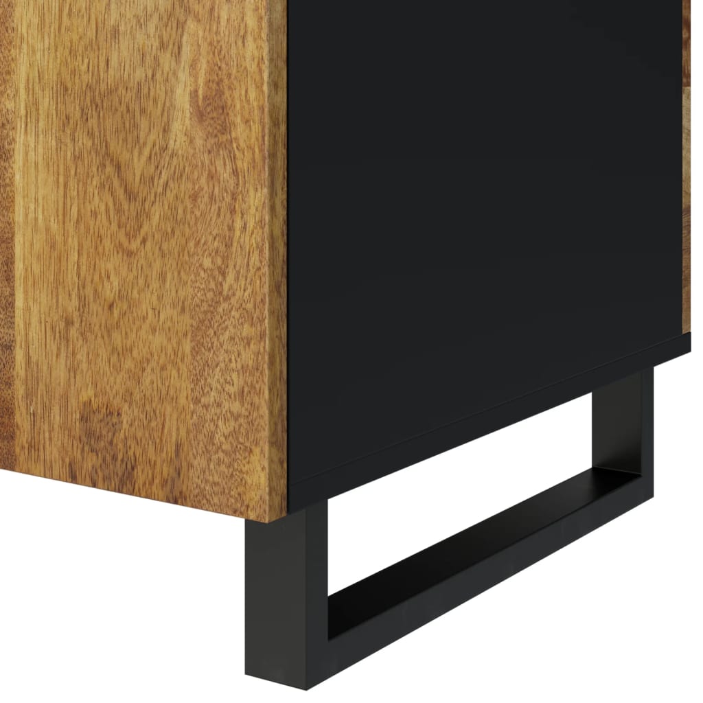 Soffbord 100x54x40 cm massivt mangoträ och konstruerat trä