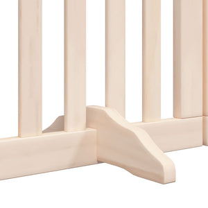 Hundgrind med dörr vikbar 6 paneler 300 cm poppelträ