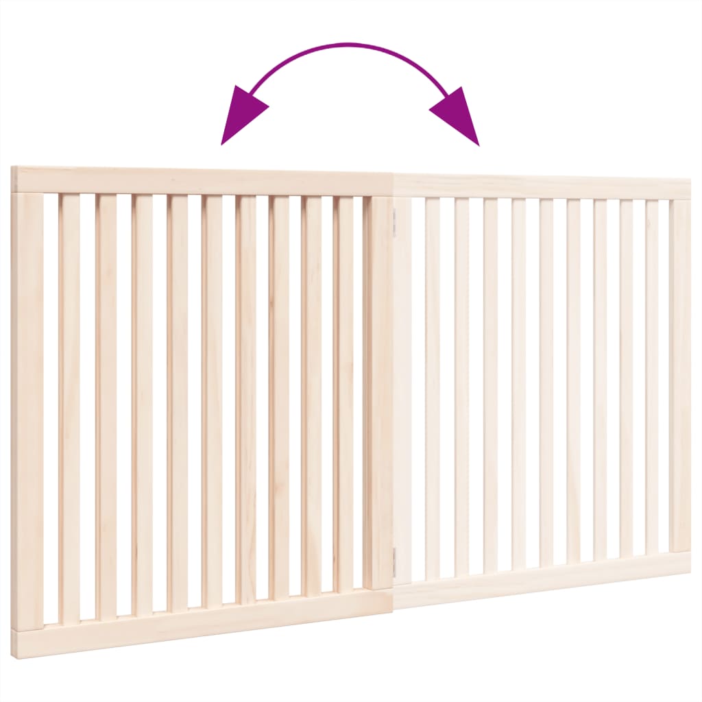 Hundgrind hopfällbar 2 paneler 160 cm poppel