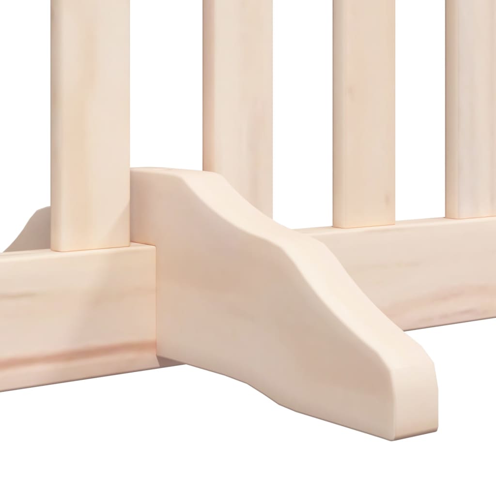 Hundgrind med dörr vikbar 4 paneler 320 cm poppel