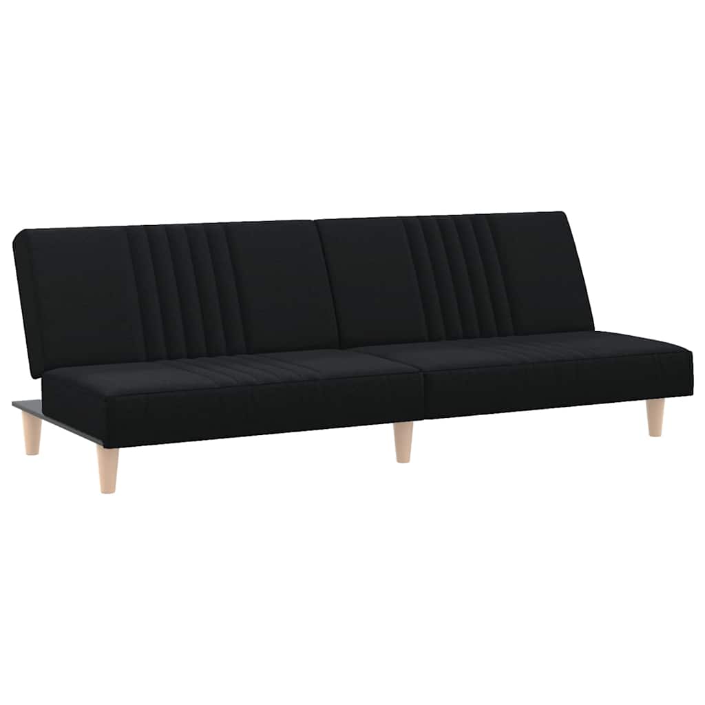 Bäddsoffa svart tyg