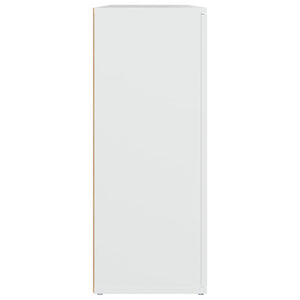 Byrå vit 91x29,5x75 cm konstruerat trä