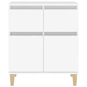 Byrå vit 60x35x70 cm konstruerat trä