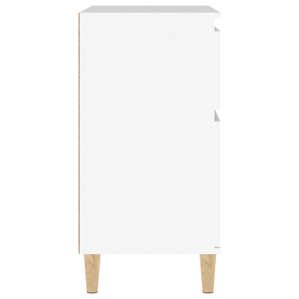 Byrå vit 60x35x70 cm konstruerat trä