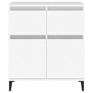 Byrå vit 60x35x70 cm konstruerat trä