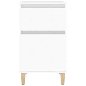 Sängbord 2 st vit 40x35x70 cm