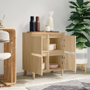 Byrå sonoma-ek 60x35x70 cm konstruerat trä