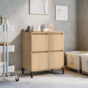 Byrå sonoma-ek 60x35x70 cm konstruerat trä