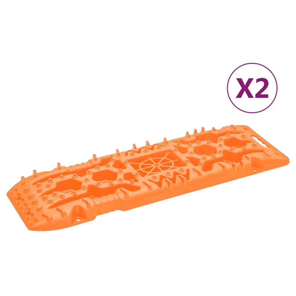 Greppmattor 2 st orange 107x31x7 cm nylon