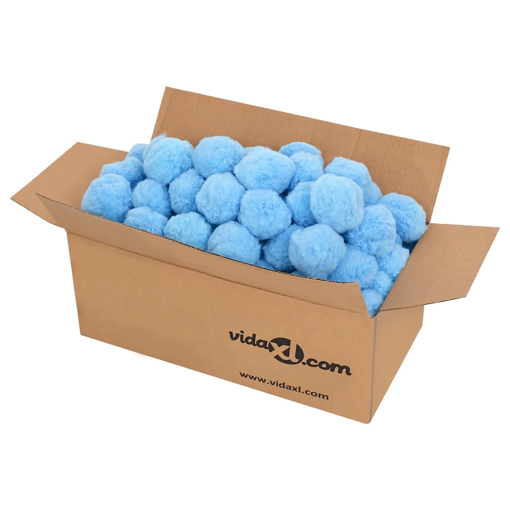 Antibakteriella filterbollar blå 2100 g polyeten