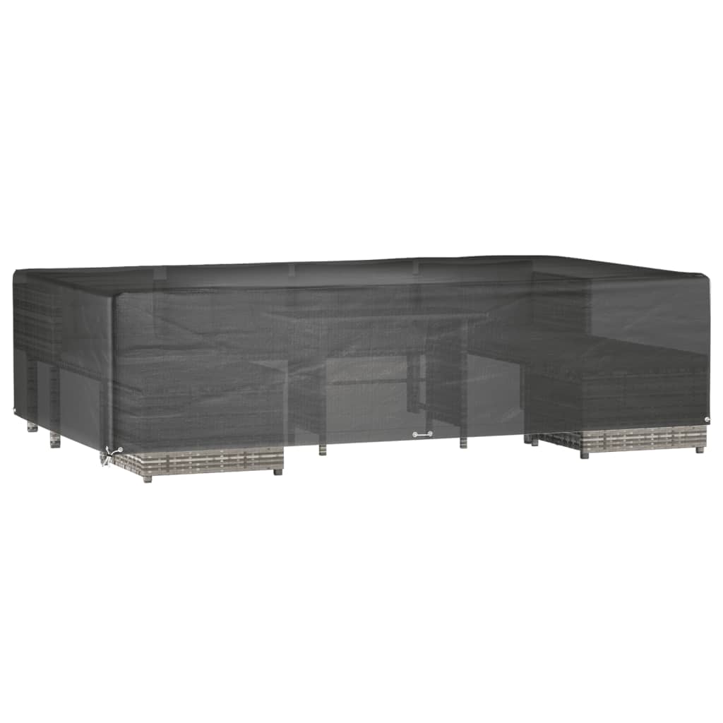 Överdrag för trädgårdsmöbler 12 ölj. 315x180x75 cm rektangulärt