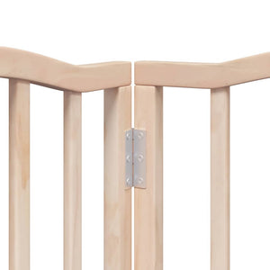 Hundgrind med dörr vikbar 15 paneler 750 cm poppel