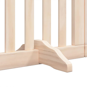 Hundgrind med dörr vikbar 9 paneler 450 cm poppel