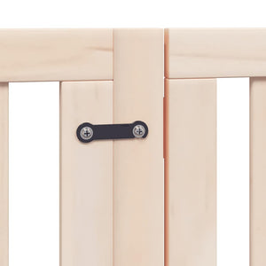 Hundgrind med dörr vikbar 9 paneler 450 cm poppel