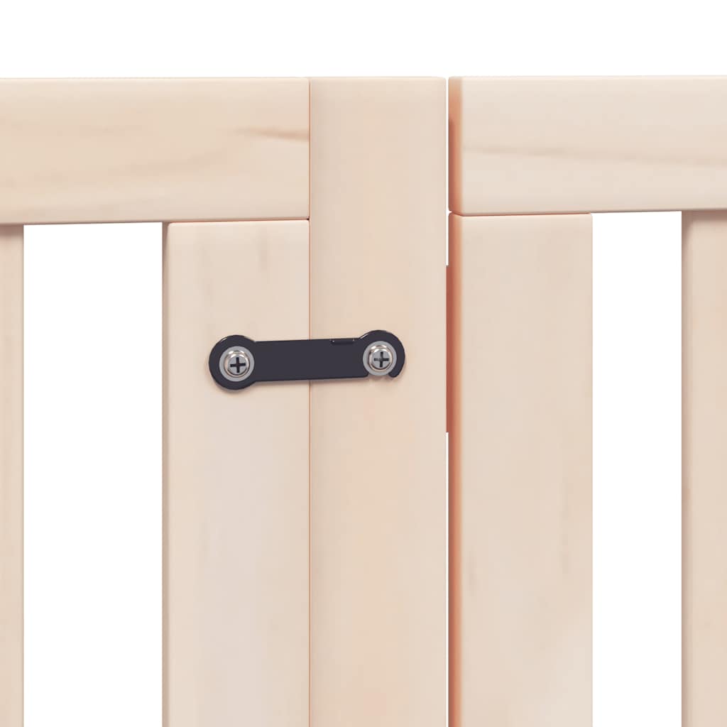 Hundgrind med dörr vikbar 15 paneler 750 cm poppel