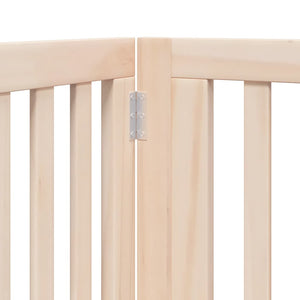 Hundgrind med dörr vikbar 10 paneler 800 cm poppel