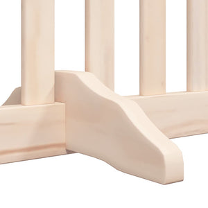 Hundgrind med dörr vikbar 8 paneler 640 cm poppel