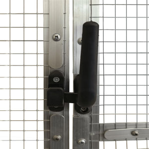 Fågelvoljär silver 1,79x3x1,85 m aluminium