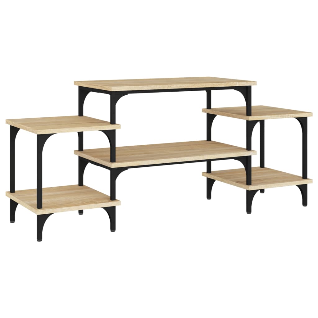 TV-bänk sonoma-ek 117x35x52 cm konstruerat trä