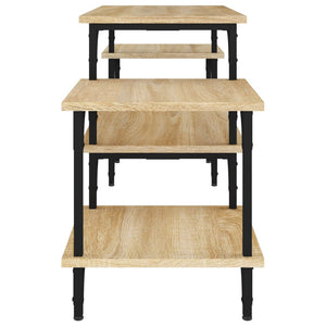 TV-bänk sonoma-ek 117x35x52 cm konstruerat trä