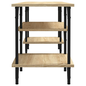 Tv-bänk sonoma-ek 102x35x45,5 cm konstruerat trä