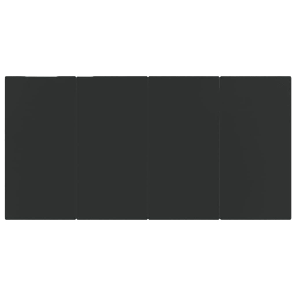 Matgrupp för trädgården med dynor grå och svart