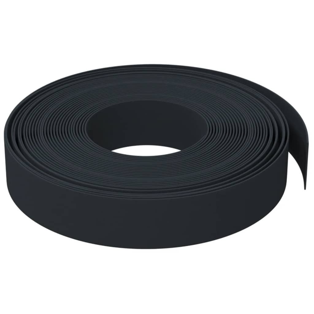Rabattkant svart 10 m 10 cm polyeten