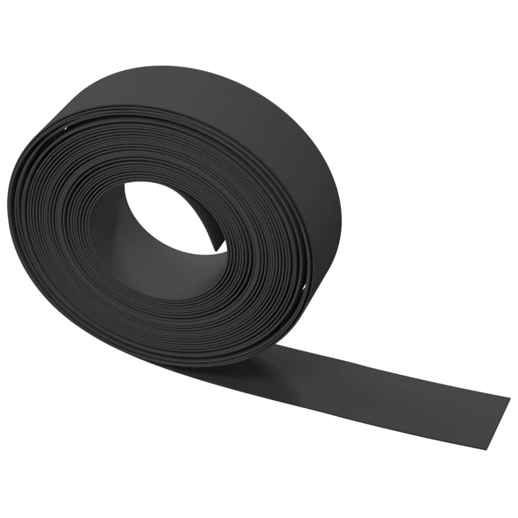 Rabattkant svart 10 m 15 cm polyeten