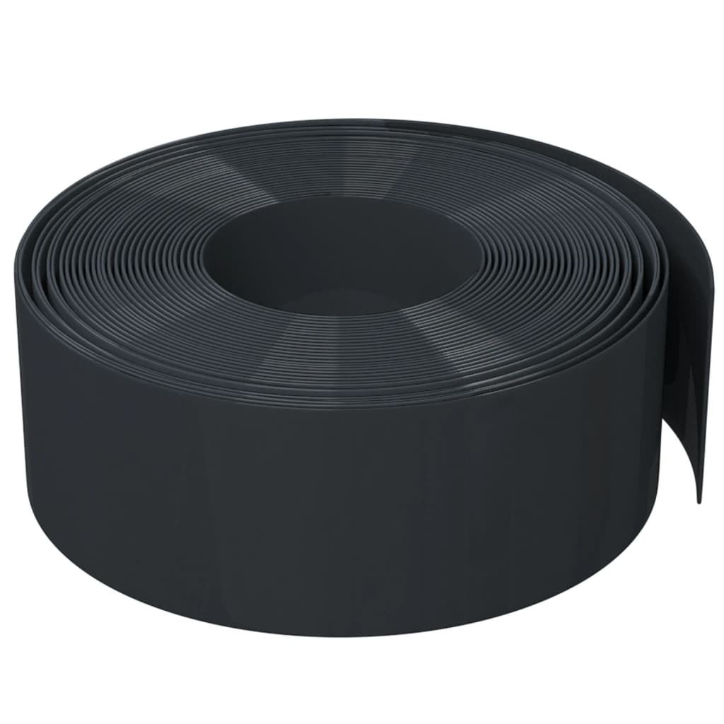 Rabattkant svart 10 m 20 cm polyeten