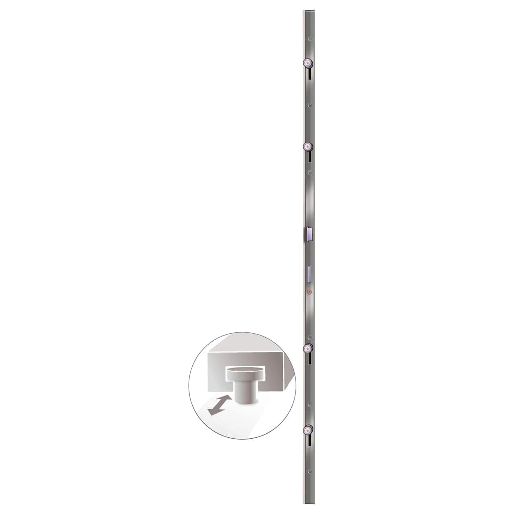 Ytterdörr vit 108x208 cm PVC