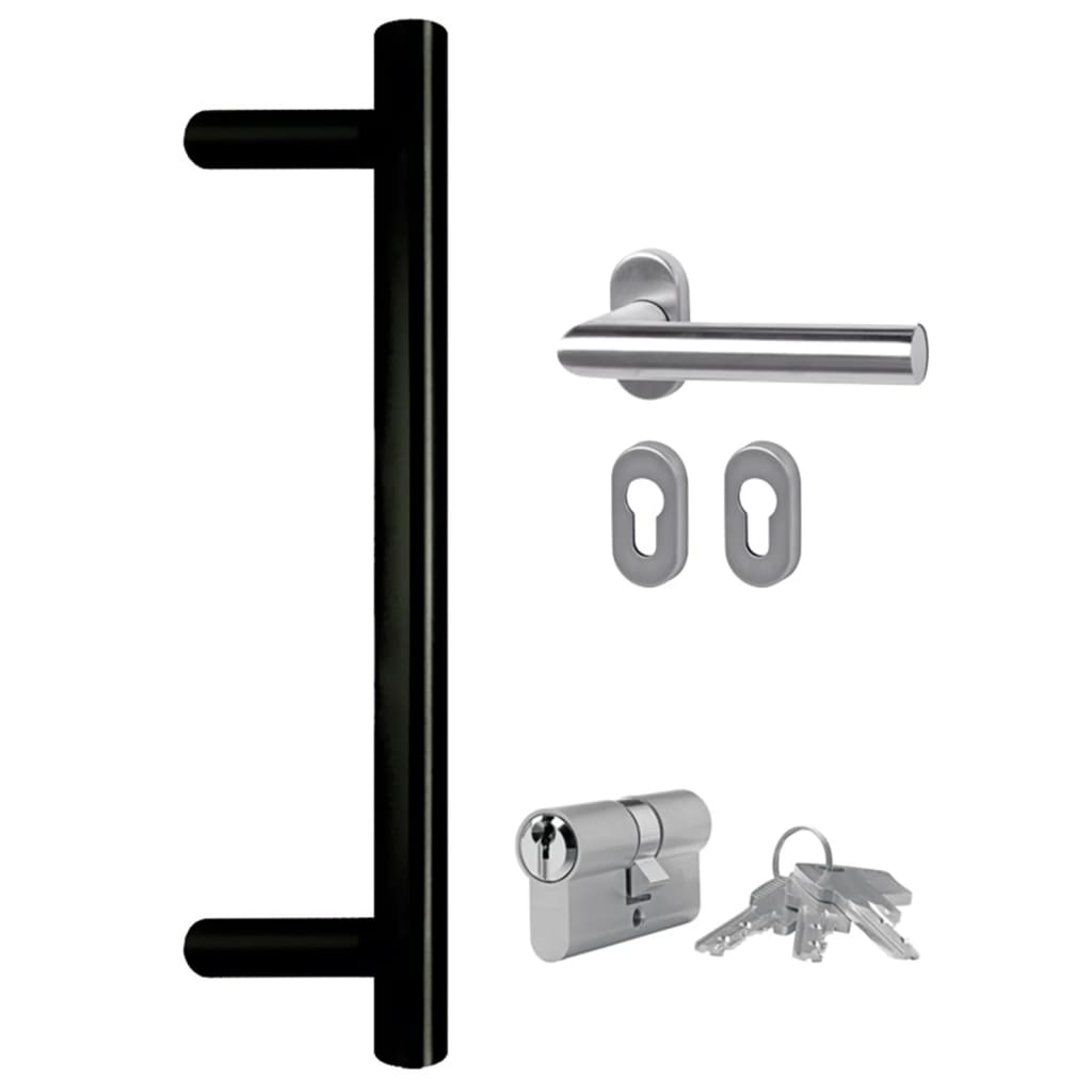 Ytterdörr antracit 108x200 cm PVC