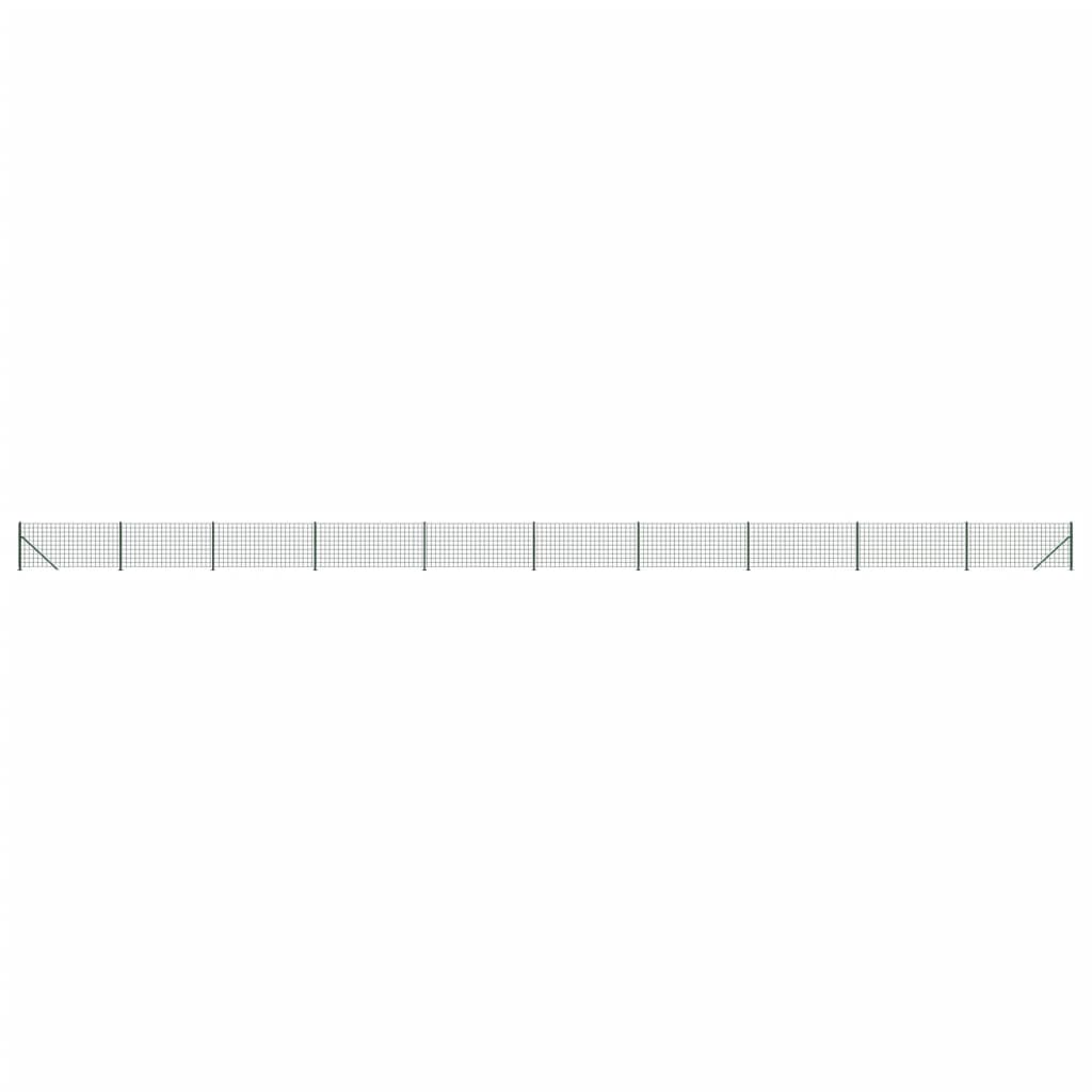 Stängsel med stolpsko grön 1,1x25 m