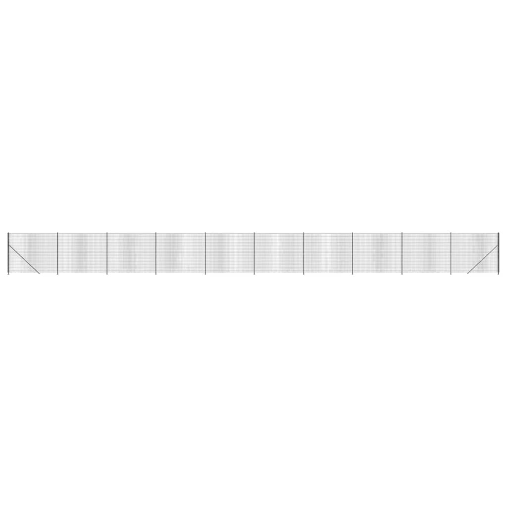 Stängsel med stolpsko antracit 1,6x25 m